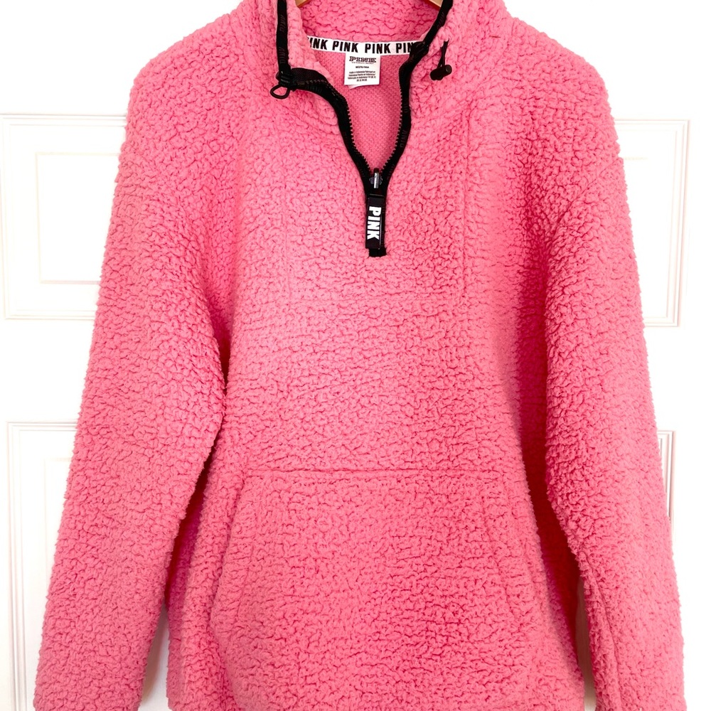 PINK Sherpa Quarter-Zip